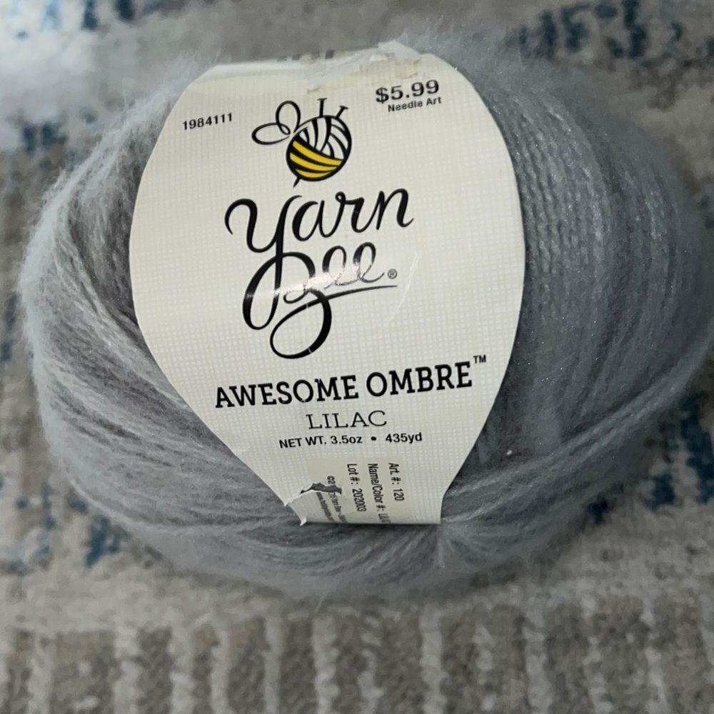 1 Yarn Bee Awesome Ombre Yarn in color Lilac